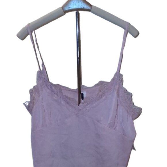 Abound Pink Lace Trim Cami Top – Size Large – NWT - Picture 1 of 2